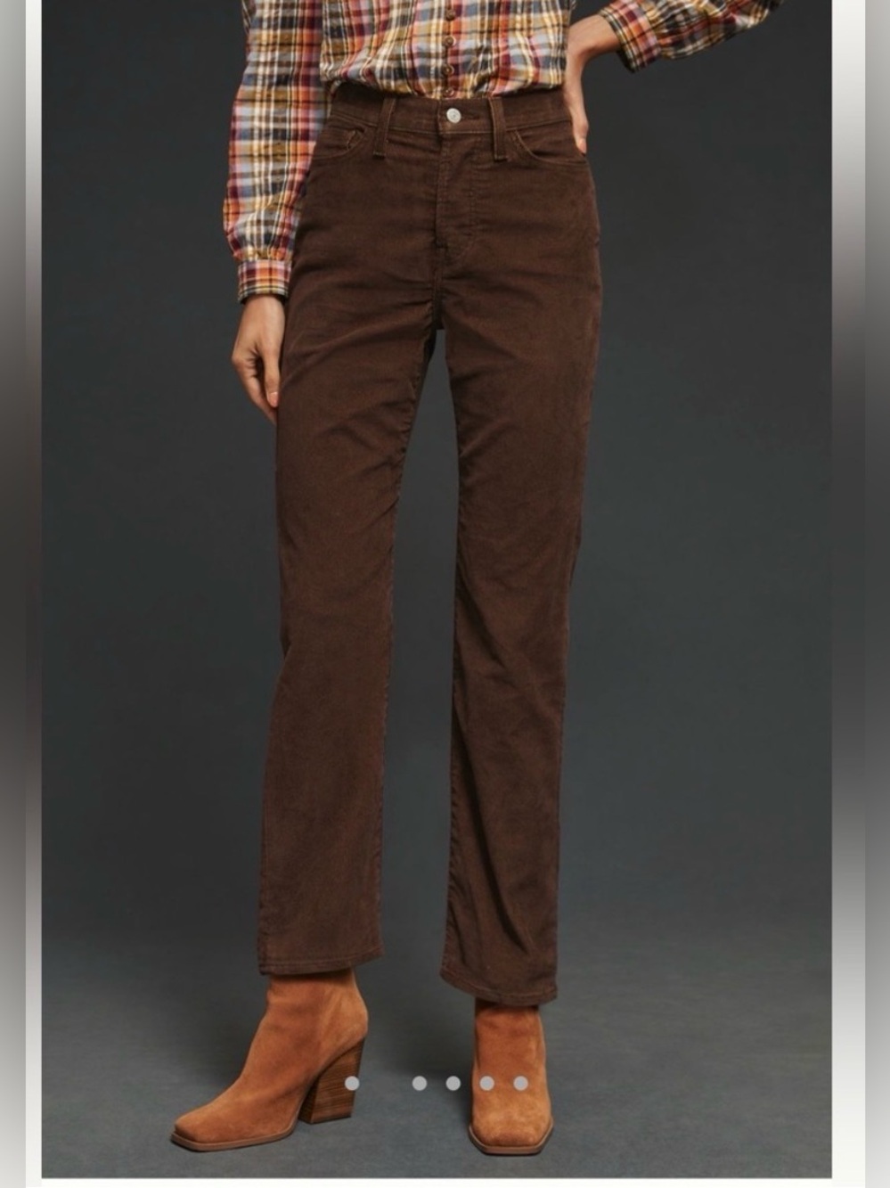 LEVI’S WEDGIE STRAIGHT FIT CORDUROY WOMEN'S PANTS 28 - Picture 3 of 10